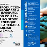 Curso de Introducción a la Intervención con familias desde la Terapia Familiar Sistémica, en colaboración con el Colegio Oficial de Trabajo Social de Alicante.