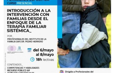 Curso de “Introducción a la intervención con familias desde el enfoque de la Terapia Familiar Sistémica”, en colaboración con el Colegio Oficial de Trabajo Social de Alicante.